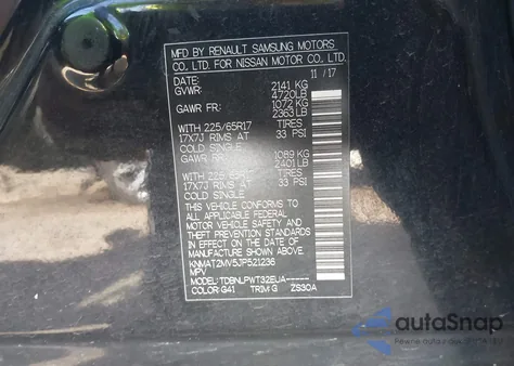 2018 Nissan Rogue S from USA, damaged, VIN KNMAT2MV5JP521236